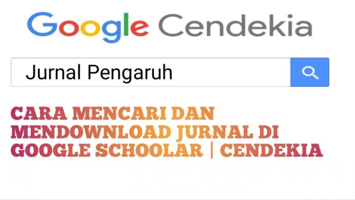 Cara Download Dan Mencari Jurnal Di Google Schoolar