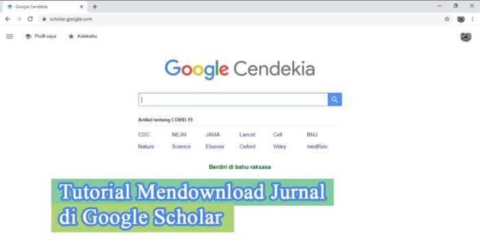 Cara Mendownload Dan Mencari Jurnal Di Google Scholar