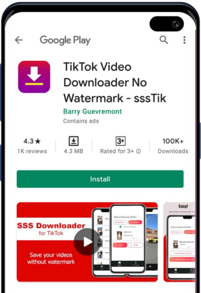 SSSTikTok APK Downloader Video TikTok