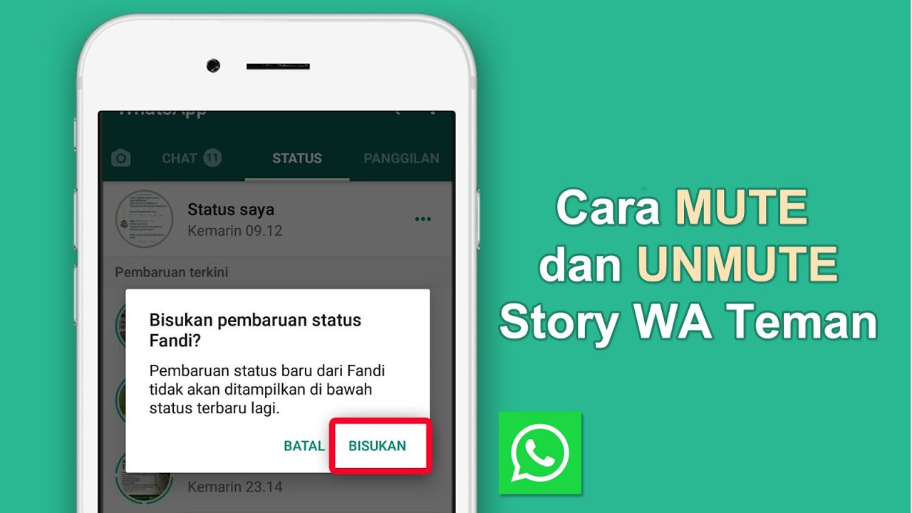 Cara Unmute Story WA (Whatsapp) Teman Agar Tidak Ketahuan