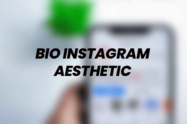 500+ Bio IG Aesthetic, Simple, Unik, Bahasa Inggris Terbaru 2023