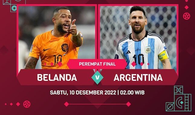 Riwayat Pertandingan Belanda dan Argentina di Piala Dunia 2022