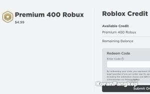 Cara Menggunakan Gift Card Roblox
